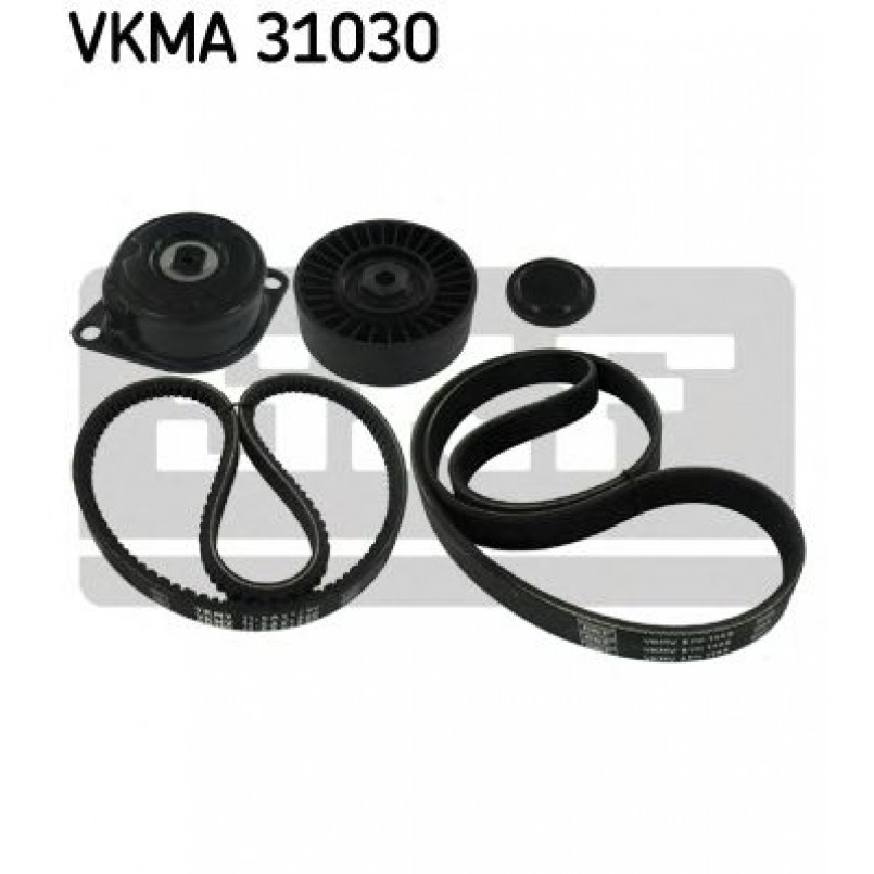VKMA 31030 SKF Комплект доріжкового ремня (ролик, ремінь)